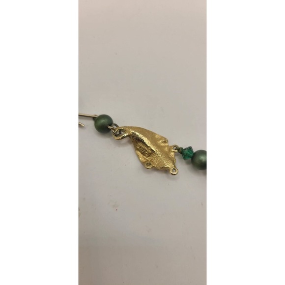 Mode Art Blue Green Enamel Bead Necklace - Picture 2 of 7